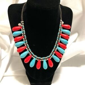 Turquoise & Coral Necklace